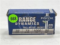 45 ROUNDS OF FIOCCHI RANGE DYNAMICS 32 AUTO AMMO
