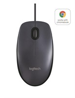 Logitech M100 Wired USB Mouse 3-Buttons 1000 DPI