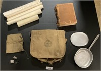 1903 Medical Book, Boy Scouts Bag & Camping Gear,