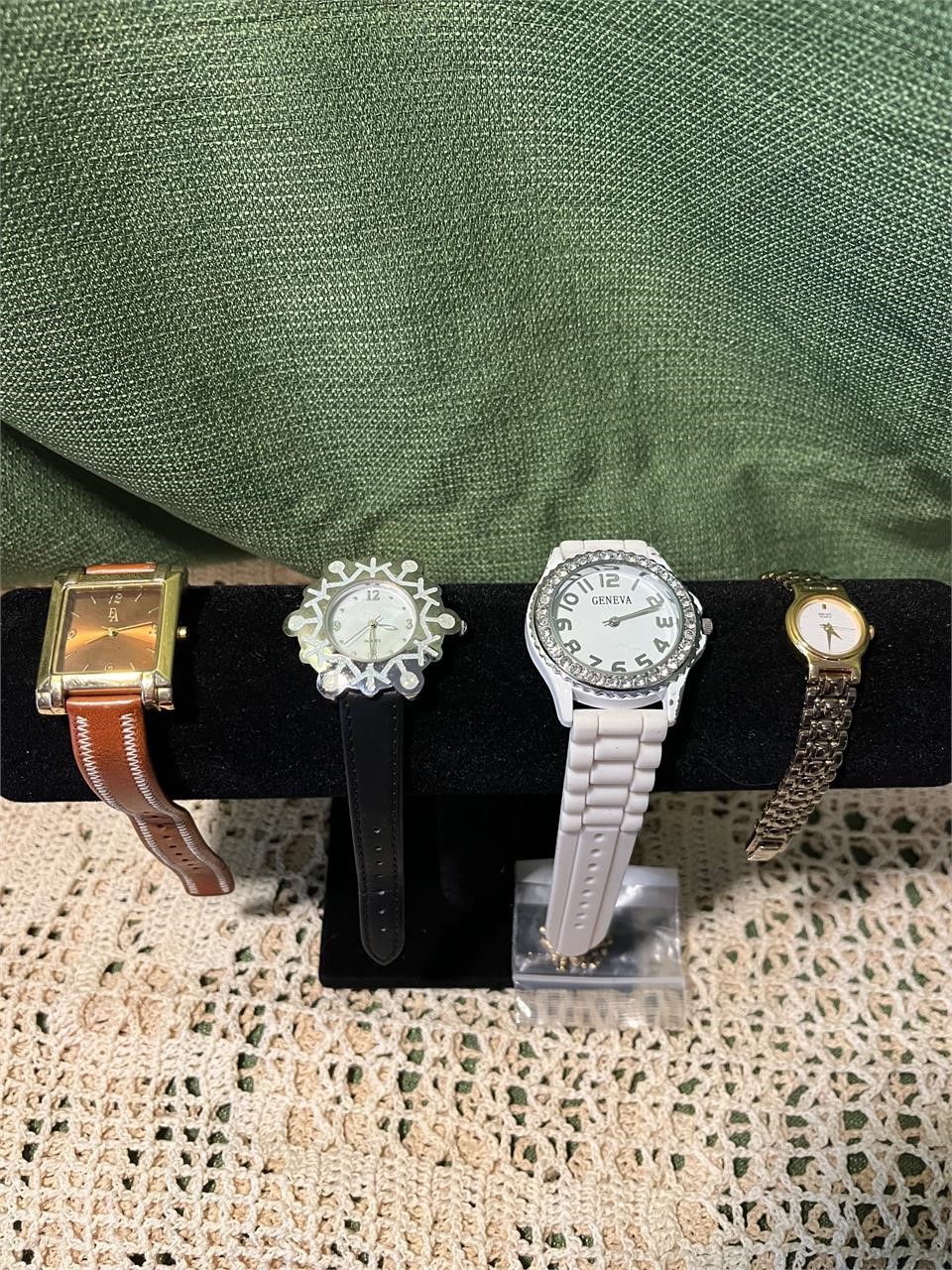 4 Watches Geneva Seiko Quartz and 1 more