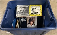 Tote of Walt Disney Record Albums & 45’s.