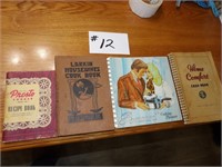 group of 4 vintage cookbooks