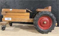 Handmade Vintage Tractor Toy - Heavy.