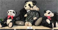 Vintage Stuffed Panda Bear Lang Bears. Large Lang