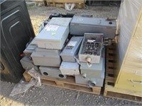 Pallet of electrical boxes