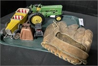 Hubley Model T, John Deere, Baseball Glove.