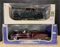 2 Die Cast Metal Cars New In Box 1:18.