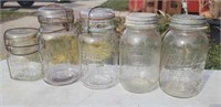 Old fruit jars.