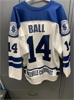 #14 Colby Ball – White Game Worn