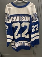 #22 Gaborik Carlson – Blue Game Worn