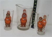 A&W Rootbeer Pitcher & Glasses