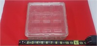 Large Glass Refrigerator Dish (chipped Lid)