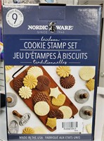 9-Pc NORDIC WARE Cookie Stamp Set,
