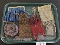 Vintage Victorian Beaded Purses.