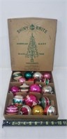 Shiny Brite Glass Tree Ornaments in Original Box