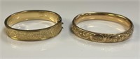 2 Gold Filled Bangles.