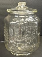 Planters Peanuts Advertising Glass Jar.