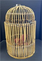 Vintage Bamboo Bird Cage.