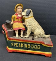 Early Speaking Dog Mechanical Bank.