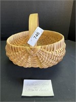 1989 Signed Authentic Strauss Basket.