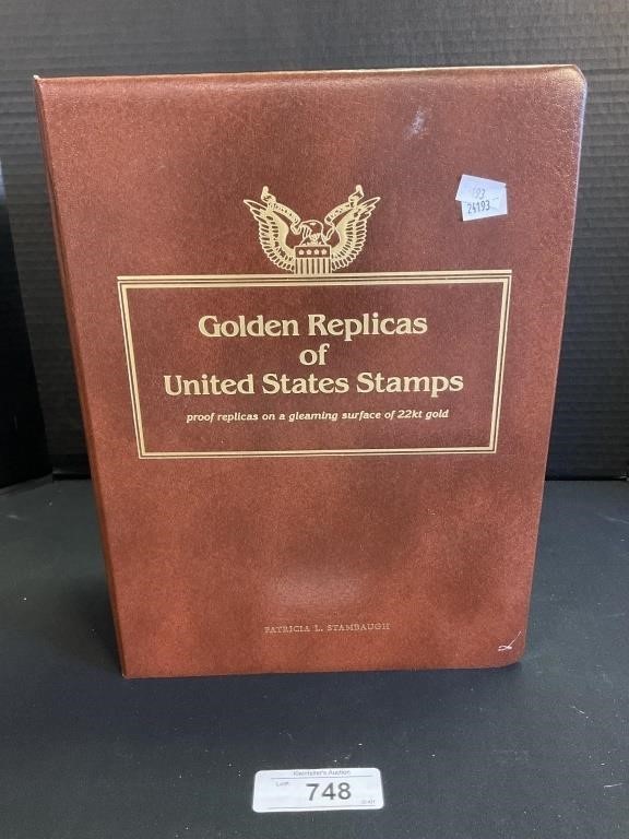 Golden Replicas Of United States Stamps.