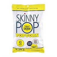 12PK Skinny Pop 4.4oz Cheddar Popcorn