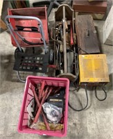 Primitive Hand Tools, Road Flares, Pro-Arc Welder.