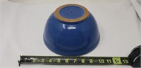 9in. Blue Stoneware Bowl