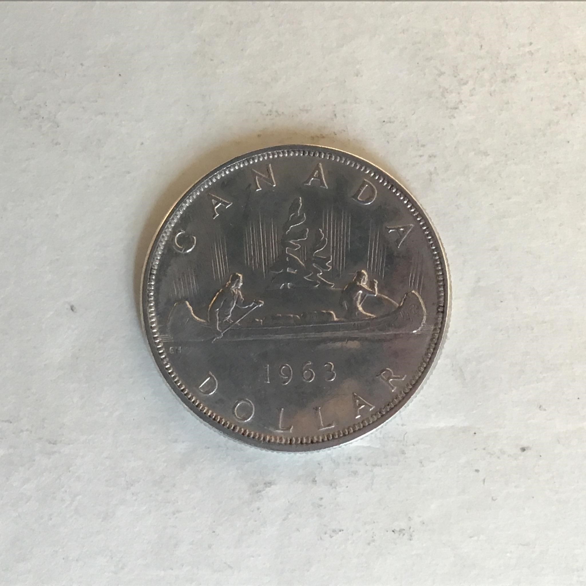 1963 SILVER DOLLAR CANADA