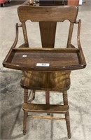Antique Pine High Chair.