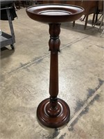 Beautifully Carved Oak/Cherry Plant Stand.;