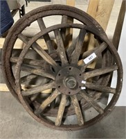 Rustic Wooden Wagon Wheels.