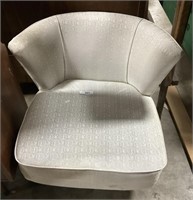 Faux Leather Swivel Accent Chair.