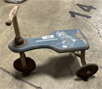 Antique Oak Hill “Kiddie Kar” Tricycle.