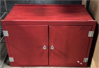 Red Painted Cabinet.
