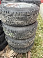 4 tires w/ aluminum 4bolt multi pattern: 195/65R15