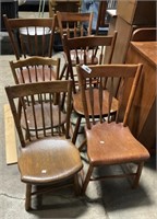 Primitive Dining Chairs.