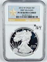 2012-W  $1 Silver Eagle   NGC PF-70 UC