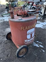 Diesel gas tank cart