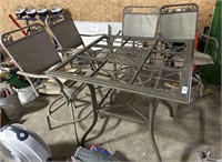 Tiled Patio Table w/ 4 Chairs.