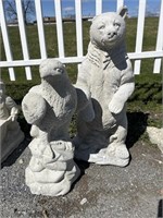 Eagle and Bear Concrete Statues.