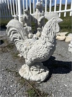 Rooster Concrete Statues.