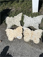 5 Butterfly Concrete Statues.