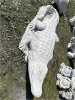 Alligator Concrete Statues.
