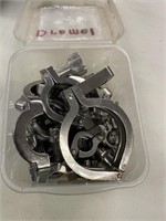 Tub Of Chrome Clamps