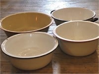 VTG Enamelware Basin Bowls