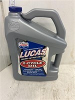 Jug of Semi synthetic 2-cycle oil