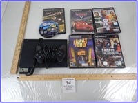 *PLAYSTATION 2 WITH CONTROLLER AND 6 GAMES