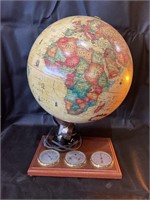 1991 World Discoverer Globe Lamp