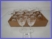 16-6" CRYSTAL GLASSES